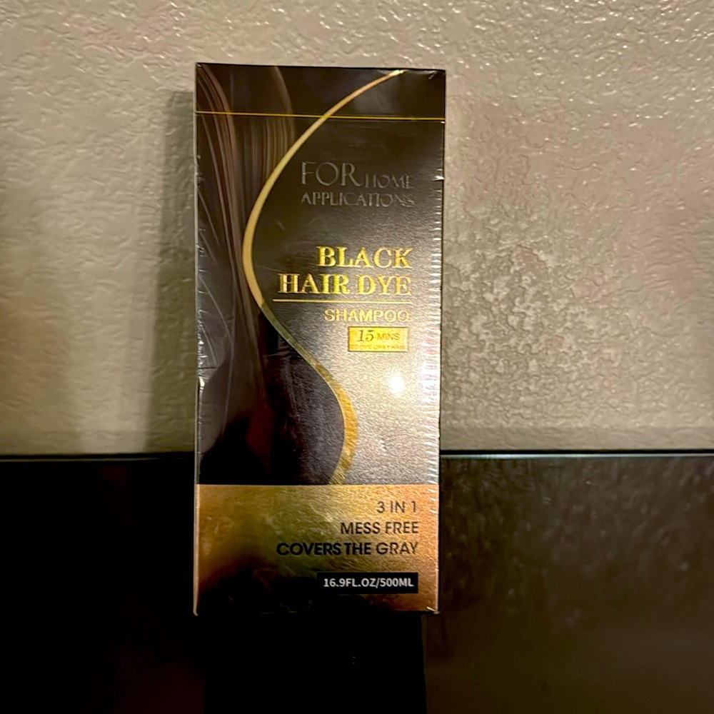 Black hair dye